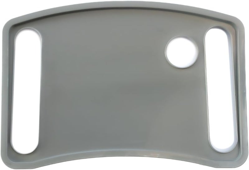 Strongarm Solid Gray Walker Tray with Cup Holder, Tray for Folding Walkers, Food Tray, Walker Accessories, Tray Table for Standard Adult Walkers (Gray) - Image 4